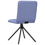 vidaXL Chaises à manger lot de 4 bleu jean tissu
