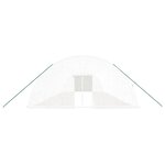 vidaXL Serre avec cadre en acier blanc 96 m² 16x6x2 85 m