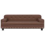 vidaXL Canapé pour enfants marron 90x53x30 cm similicuir