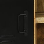 vidaXL Banc 100x35x50 cm Bois massif Bois de manguier brut