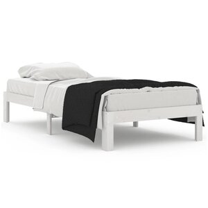 vidaXL Cadre de lit sans matelas blanc 90x190 cm