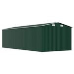 vidaXL Abri de jardin 257x580x181 cm Métal Vert