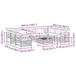 vidaXL Ensemble de canapés d'extérieur 10 pc Blanc et crème Polyester