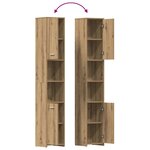 vidaXL Ensemble de meubles salle de bain 4 Pièces bois d'ingénierie