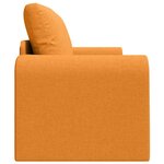 vidaXL Canapé-Lit 60cm Jaune foncé tissu