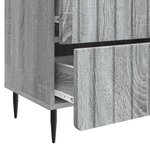 vidaXL Cabinet de chevet avec tiroir Sonoma gris 62 x 34 5 x 49 5 cm