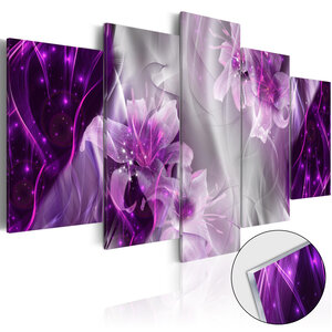 Tableau sur verre acrylique - purple utopia [glass] l x h en cm 200x100