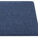vidaXL Panneaux muraux 12 Pièces Bleu 90x30 cm Tissu 3 24 m²