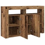 vidaXL Buffet Bois ancien 116 x 30 x 75 cm Bois d'ingénierie