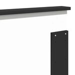 vidaXL Tête de lit Chêne noir 180 cm Bois d'ingénierie