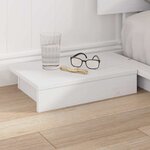 vidaXL Cadre de lit Blanc 120 x 200 cm bois