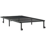 vidaXL Cadre de lit sans matelas pliable noir 107x203 cm acier