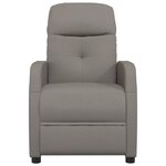 vidaXL Fauteuil inclinable Taupe Tissu