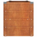 vidaXL Lit surélevé de jardin rouillé 100x40x45 cm acier corten