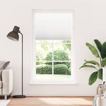 vidaXL Store plissé blanc 110x200cm largeur du tissu 109 4cm polyester