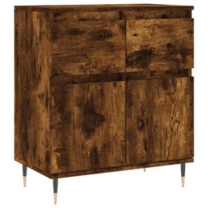 vidaXL Buffet Chêne fumé 60x35x70 cm Bois d'ingénierie