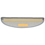 vidaXL Tapis d'escalier 30 pièces 56 x 17 x 3 cm Gris Demi-rond