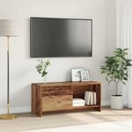 vidaXL Ensemble meuble TV Montage mural Bois Ancien 90 x 35 x 40 cm