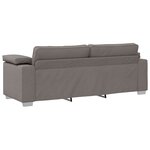 vidaXL Canapé 2 Pièces Taupe 219 x 80 x 82 cm tissu