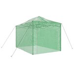 vidaXL Serre avec cadre pop-up avec toit Vert 280 x 410 x 315 cm Acier