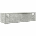 vidaXL Meuble TV gris béton 100x31x25 5 cm bois d'ingénierie