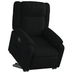 vidaXL Fauteuil inclinable noir tissu