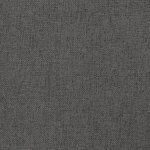 vidaXL Chaise à bascule avec repose-pied Gris foncé Tissu