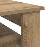 vidaXL Table basse Chêne artisanal 64 x 54 x 44 cm Bois d'ingénierie