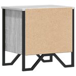 vidaXL Table de chevet sonoma gris 40x30x40 cm bois d'ingénierie
