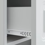 vidaXL Cabinet de chevet Blanc 43 x 41 x 63 5 cm Bois d'ingénierie