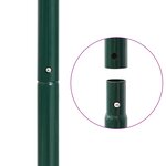 vidaXL Roller à gazon tiré avec des pinces aérateur Vert 128 x 38 cm