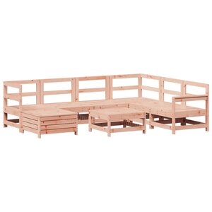 vidaXL Salon de jardin 8 Pièces bois massif sapin de douglas