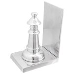 Serre-livres 2 Pièces Argent 11x12x19 5 cm Aluminium Échecs