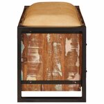vidaXL Banc de Rangement Multicolore Bois massif de récupération