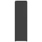 vidaXL Porte-parapluie Noir 15 5 x 15 5 x 49 cm Acier
