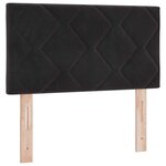 vidaXL Tête de lit Noir 80 cm Velours