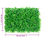  vidaXL Clôture feuilles de fougère artificielles 6 Pièces vert 40x60 cm