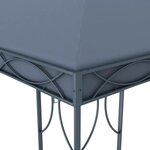 vidaXL Tonnelle avec guirlande lumineuse à LED 300x300 cm Anthracite