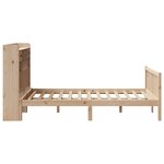 vidaXL Lit bibliothèque sans matelas 135x190 cm bois de pin massif