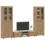 vidaXL Ensemble meuble TV FLORIN Chêne artisanal Bois d'ingénierie