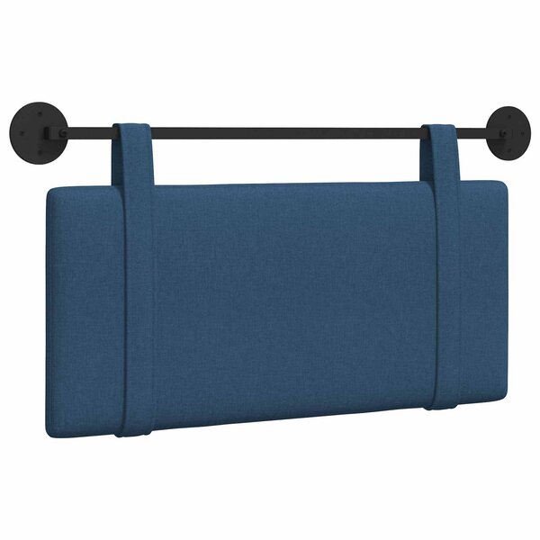 vidaXL Tête de lit suspendue Bleu Tissu