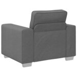 vidaXL Canapé avec coussin Gris foncé 100 x 77 x 82 cm tissu
