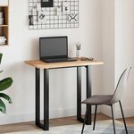 vidaXL Dessus de bureau non traité 100x50x2 cm bois d'acacia massif