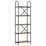 vidaXL Étagère Chêne fumé 60 x 30 x 183 cm Bois d'ingénierie