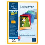 Protège document personnalisable PP Kreacover 120 vues assortis EXACOMPTA