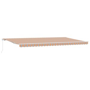 vidaXL Auvent Rétractable Multicolore 600 × 300 cm