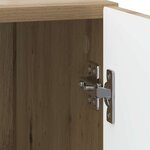 vidaXL Cabinet de chevet Chêne artisanal 43 x 34 5 x 50 cm