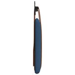 vidaXL Tête de lit suspendue Bleu PU antique