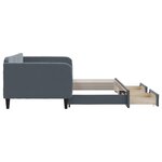 vidaXL Lit de jour avec gigogne et tiroirs sans matelas 90x190 cm