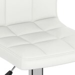 vidaXL Tabouret de bar Blanc Similicuir